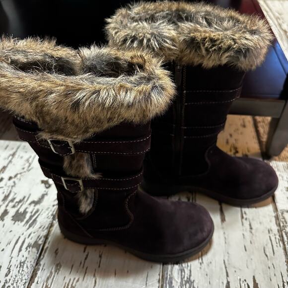 L.L. Bean Brown Waterproof Nordic Zip Boots Size 6.5 Medium - Picture 2 of 8